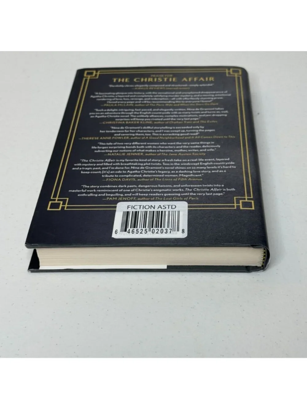 The Christie Affair Nina de Gramont Hardcover Historical Mystery Novel